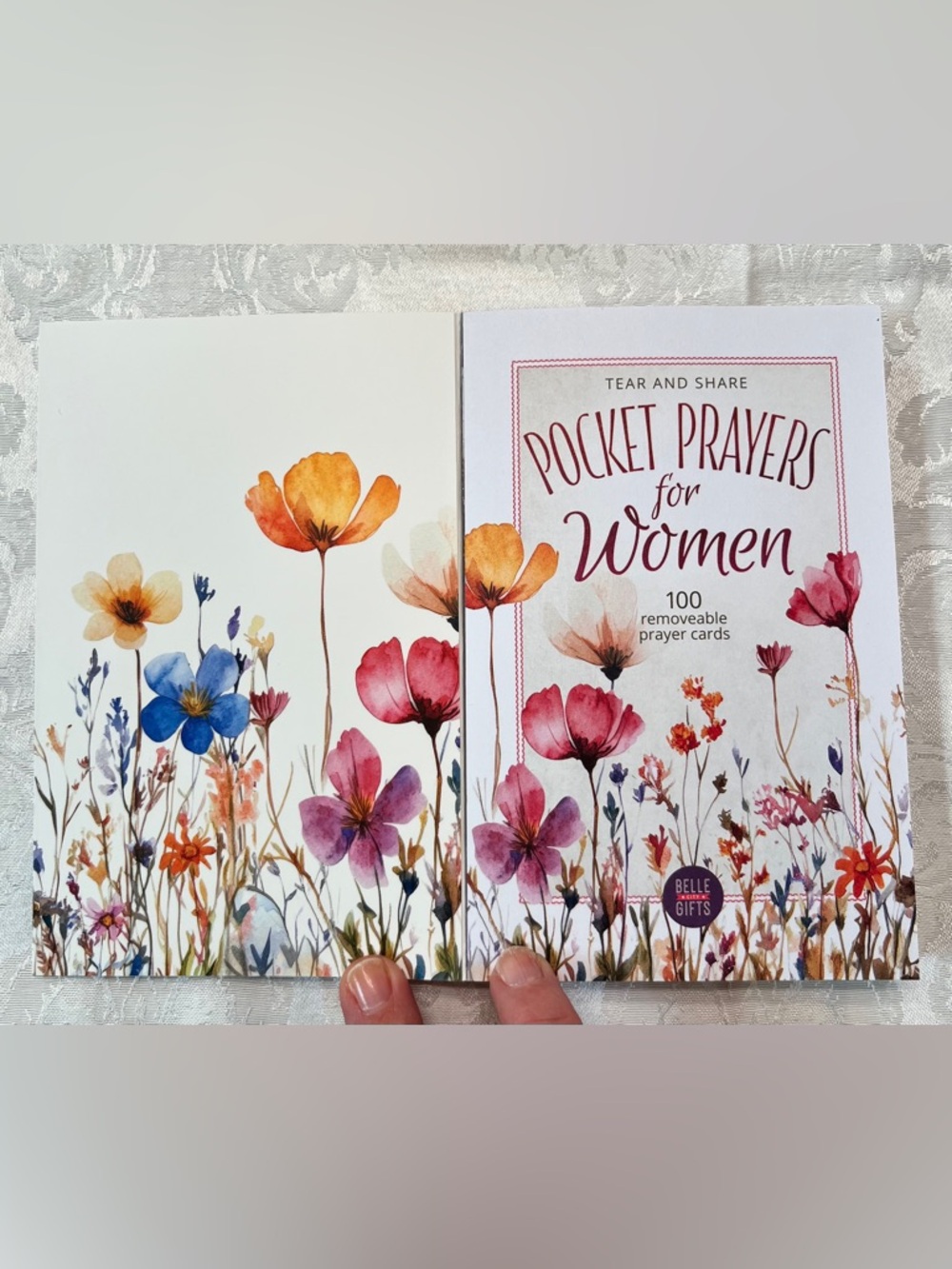 Pocket Prayers for Women - Floral Card Set of 100 Prayer Cards NWT - Picture 3 of 10